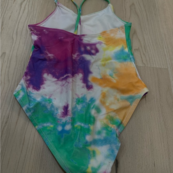 Buc-ee’s One Piece Youth Large Colorful Tie-Dye Swimsuit - Picture 3 of 3